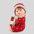 Кукла Бебетин в комбинезоне с шапкой и шарфиком, 21 см  - миниатюра №1